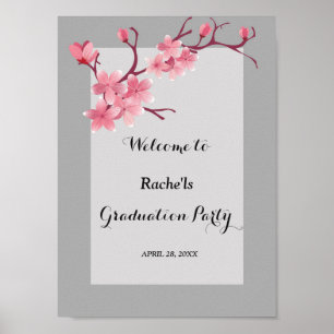 Affiche Graduation Cherry Blossom