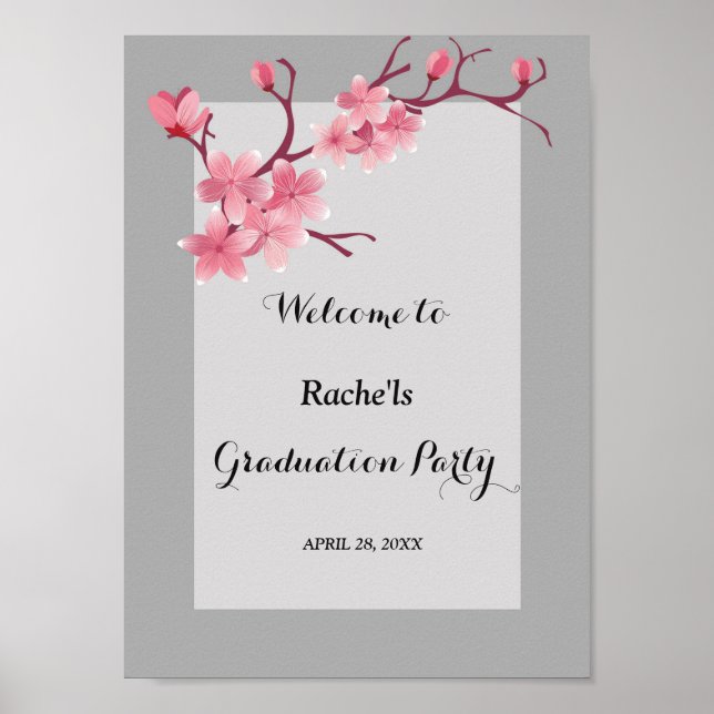 Affiche Graduation Cherry Blossom (Devant)