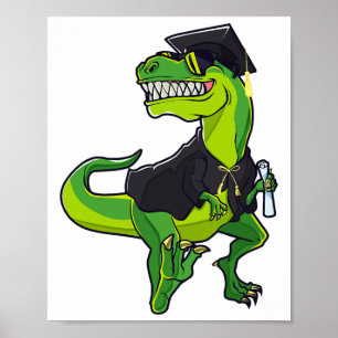 Affiche Graduation Cl De 2025 Dinosaur Dinosaure T-rex Gra