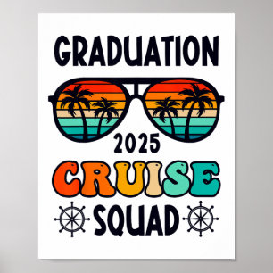 Affiche Graduation Cruise Voyage Cl De 2025 Senior Summer