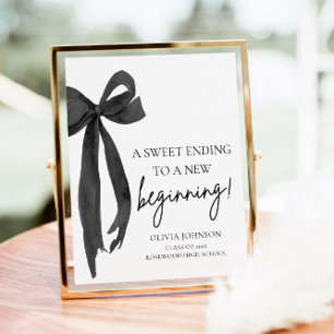 Affiche Graduation De Bow Une Douce Se Terminant Par Un No