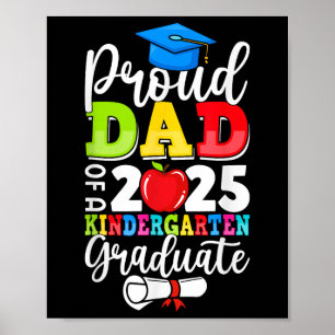 Affiche Graduation Fier Papa De Cl De 2025 Gardergarten Gr