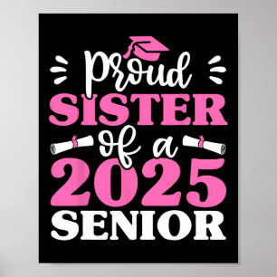 Affiche Graduation Fier Soeur D'Une Chemise Supérieure Cl 