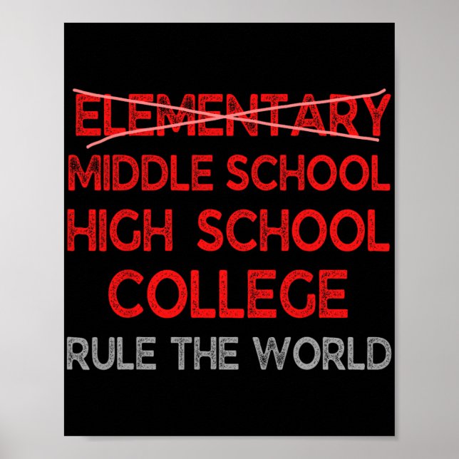 Affiche Graduation Funny Elémentaire Graduatiation (Devant)