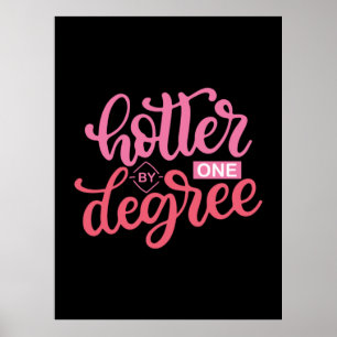 Affiche Graduation Gift Hotter By One Degree
