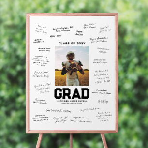 Affiche Graduation party une signature de la fiche photo
