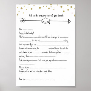 Affiche GRADUATion remplir les mots manquants
