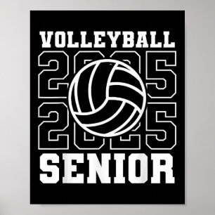 Affiche Graduation secondaire 2025 Volleyball Maman Lycée