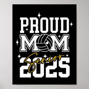 Affiche Graduation secondaire 2025 Volleyball Maman Lycée