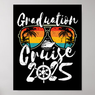 Affiche Graduation senior Trip Cruise 2025 Retro Ship Part