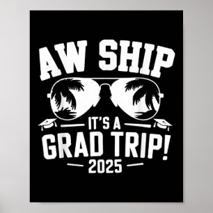 Affiche Graduation Trip Cruise 2025 Expédié à bord C