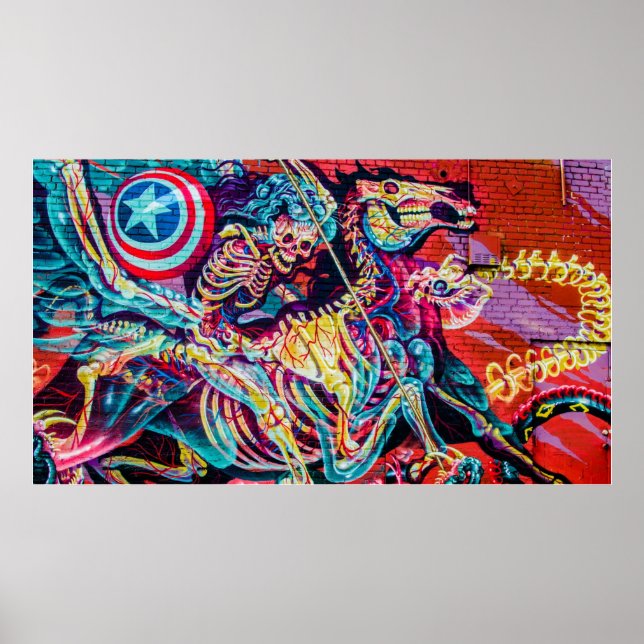 Affiche Graffiti Apocalypse Horseman (Devant)