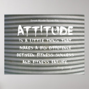 Affiche Graffiti blanc sur l'affiche de forme physique de