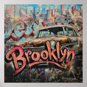 Affiche Graffiti Brooklyn