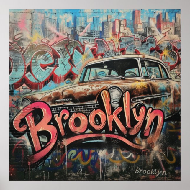 Affiche Graffiti Brooklyn (Devant)