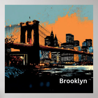 Affiche Graffiti Brooklyn