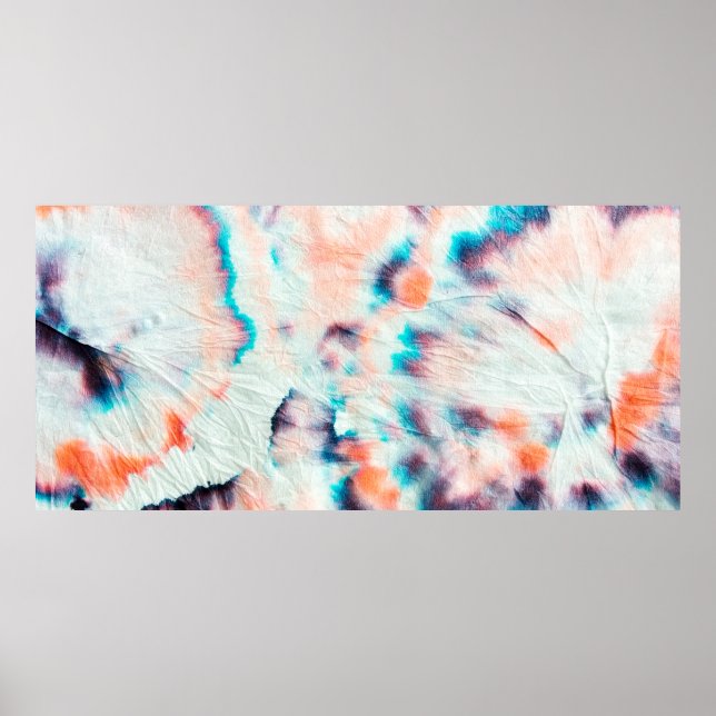 Affiche Graffiti d'Art sale d'automne. Tie Dye Shibori. Bo (Devant)