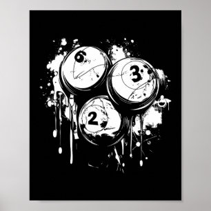 Affiche Graffiti de billard Sports intérieurs