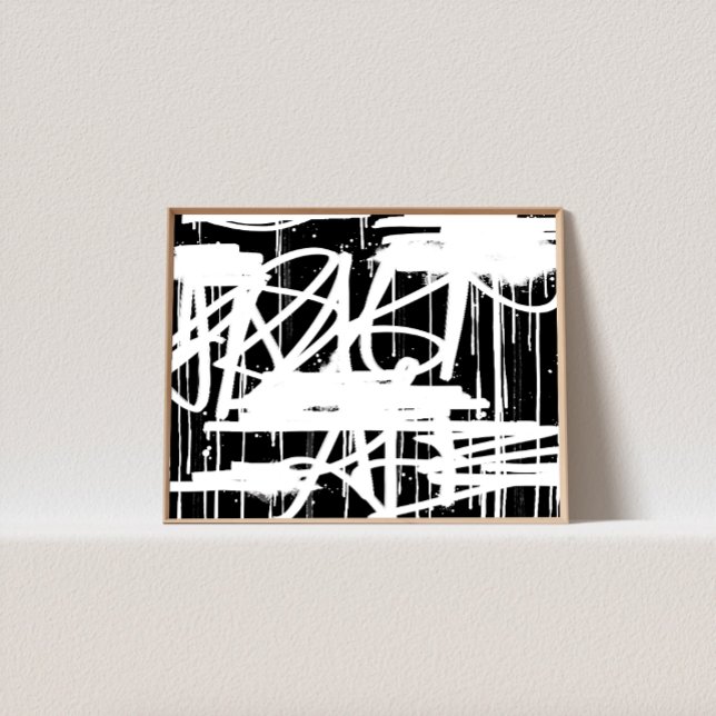 Affiche Graffiti de peinture Drippy, Urban City Street Art (Créateur téléchargé)