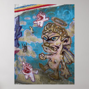 Affiche Graffiti - diable ou ange ?