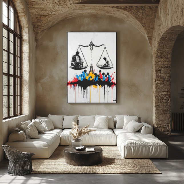 Affiche Graffiti Échelles de l'inégalité – Art de protesta (Créateur téléchargé)