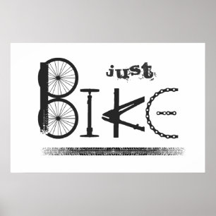 Affiche Graffiti "Just Bike" de Bike Parts & Tire Traces