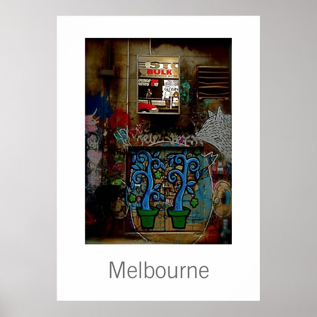 Affiche Graffiti Melbourne (Devant)