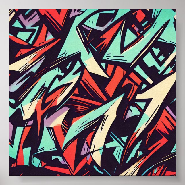 Affiche Graffiti moderne (Devant)