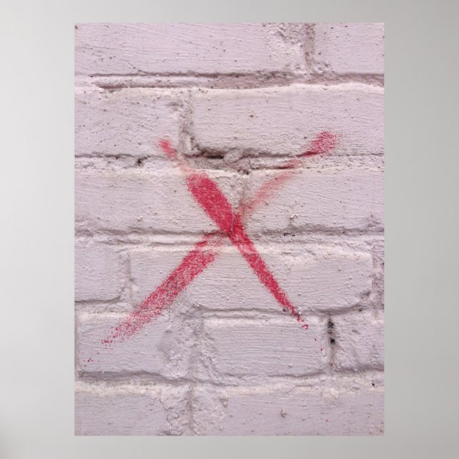 Affiche Graffiti rouge (Devant)