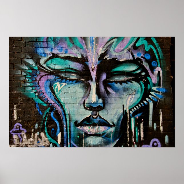 Affiche Graffiti Street Art Digbeth Birmingham Royaume-Uni (Devant)