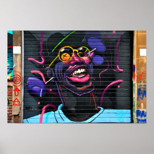 Affiche Graffiti Street Art Digbeth Birmingham Royaume-Uni