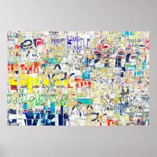 Affiche Graffiti street wall. Grunge wallart,street,backgr