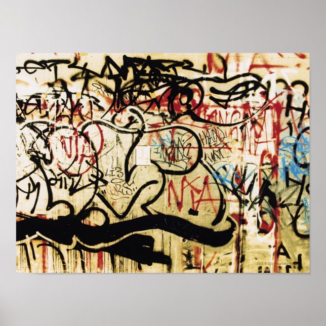 Affiche Graffiti sur un mur (Devant)
