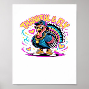 Affiche Graffiti Turquie Vibes - Thankful & Fly Cartoon Ar