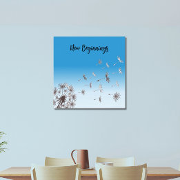 Affiche Graines de Pissenlit Volant Dans Le Ciel Nouveaux 