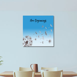 Affiche Graines de Pissenlit Volant Dans Le Ciel Nouveaux 