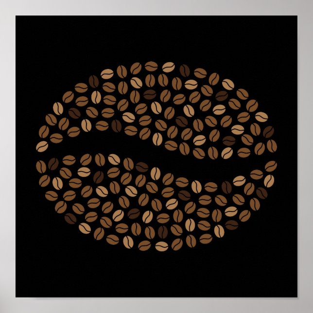 Affiche grains de café (Devant)