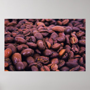 Affiche grains de café