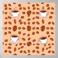 Grains de Café Tasses Motif Cosy