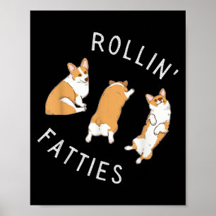 Affiche Grains roulants Corgi Funny Gras Cute Corgi Lover