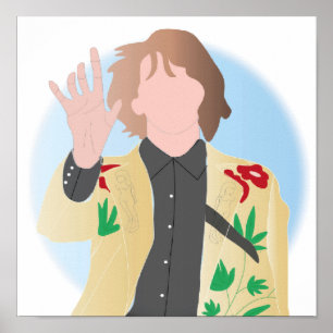Affiche Gram Parsons Illustré