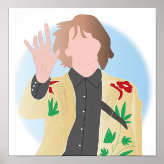 Affiche Gram Parsons Illustré