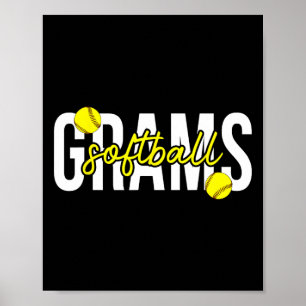 Affiche Grammes Douces Grand-mère Grammes D'un Joueur Doui