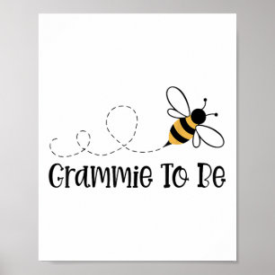 Affiche Grammie Être Mignonne Famille D'Abeilles