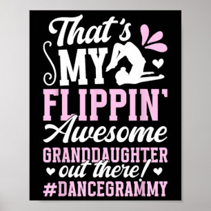 Affiche Grammy De Danse De Grandgirl D'Une Danse Gra Danse