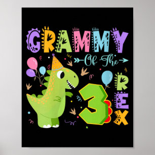 Affiche Grammy des femmes pour le T-Rex du 3e anniversaire