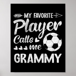 Affiche Grammy Soccer Mon Joueur Favori M'appelle Grammy