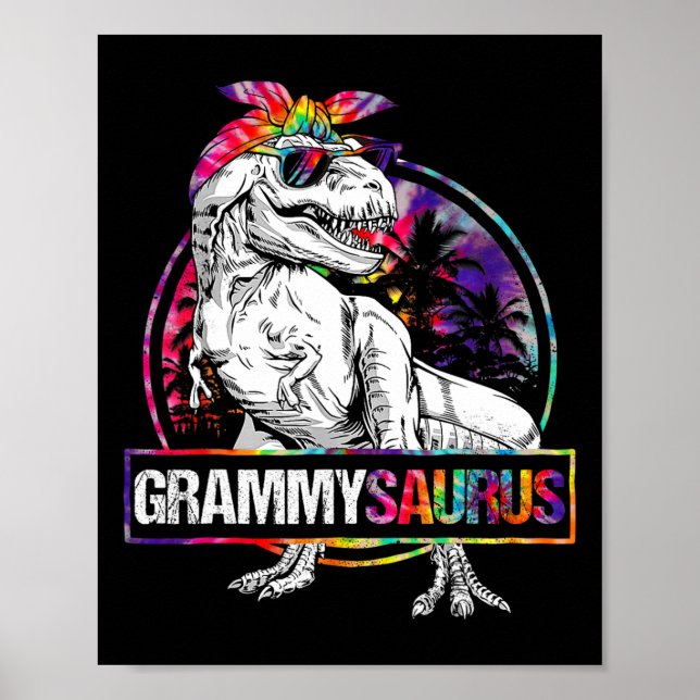 Affiche Grammysaurus dinosaure Grammy Saurus famille appar (Devant)