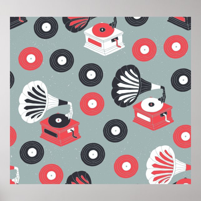 Affiche Gramophone Artiste Sans Fil (Devant)