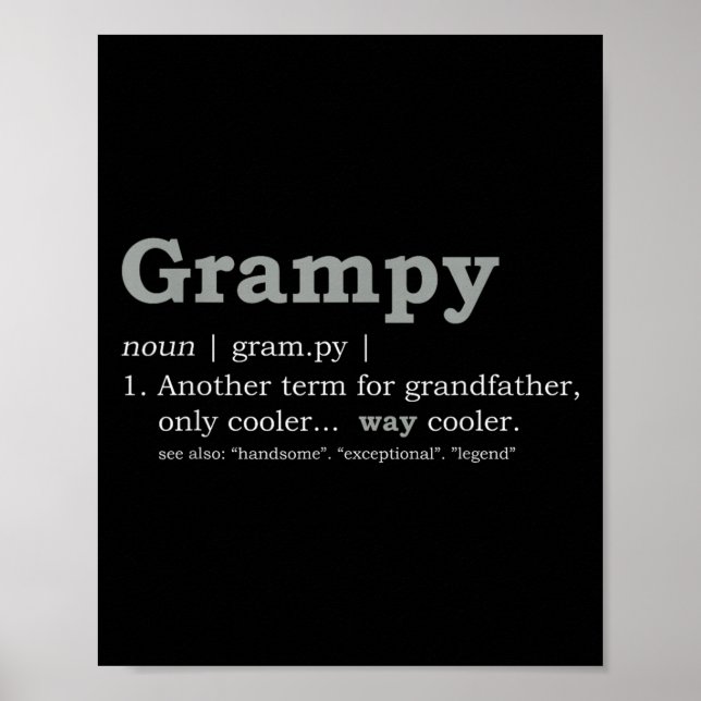 Affiche Grampy Design_ Funny Definition  (Devant)